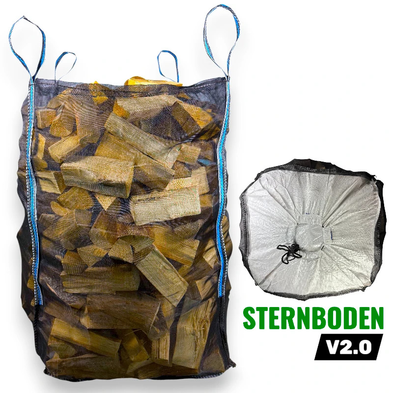 Premium Holz BigBag mit Sternboden